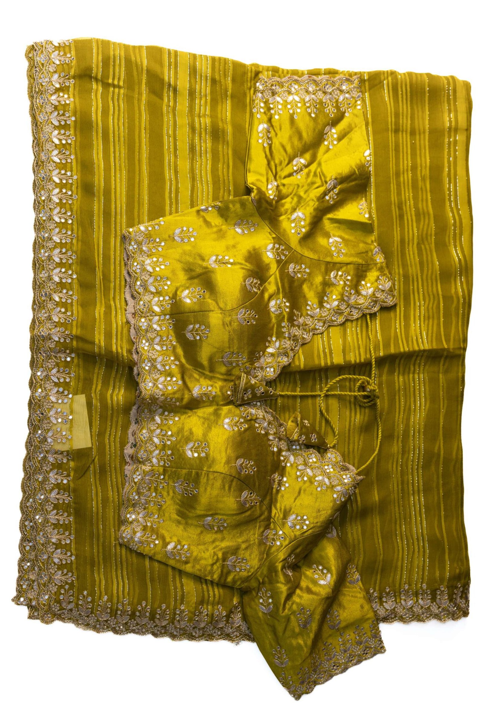 1 PIECE SAREE WITH READYMADE BLOUSE