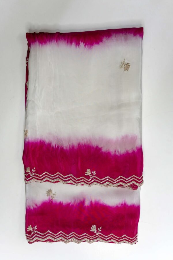 1 PIECE SAREE WITH READYMADE  BLOUSE - Image 3