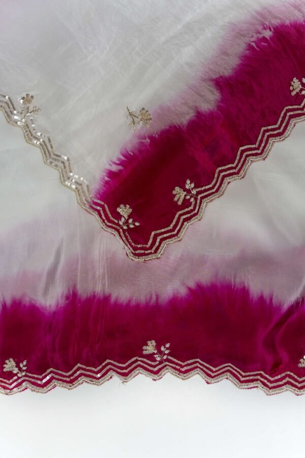 1 PIECE SAREE WITH READYMADE  BLOUSE - Image 5