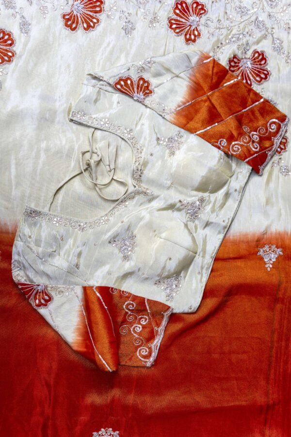 1 PIECE SAREE WITH READYMADE BLOUSE - Image 2