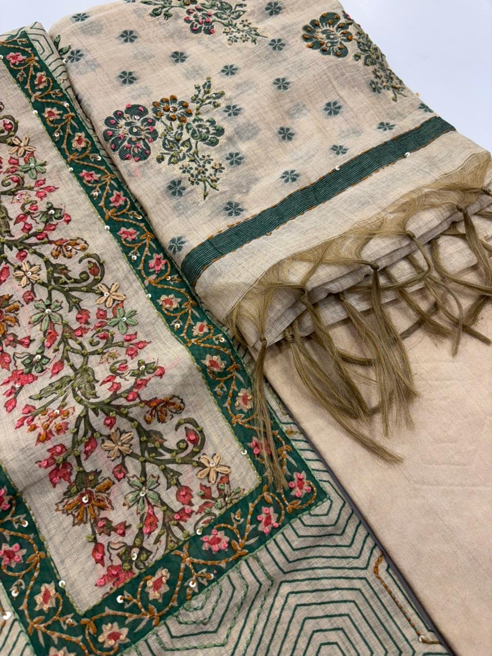 CHANDERI SILK SUIT - Image 4