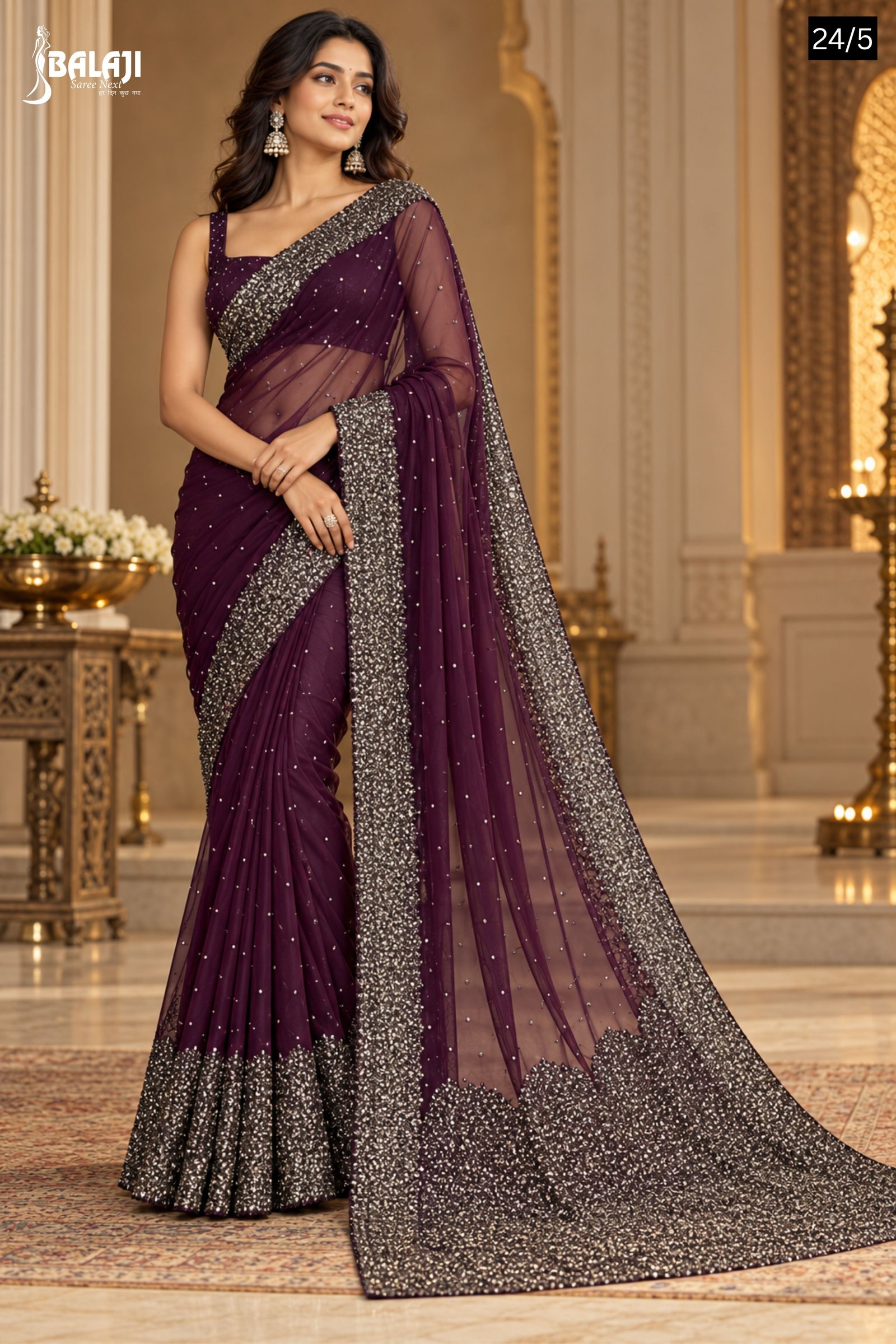 1 PIECE SAREE WITH BLOUSE [FABRIC]
