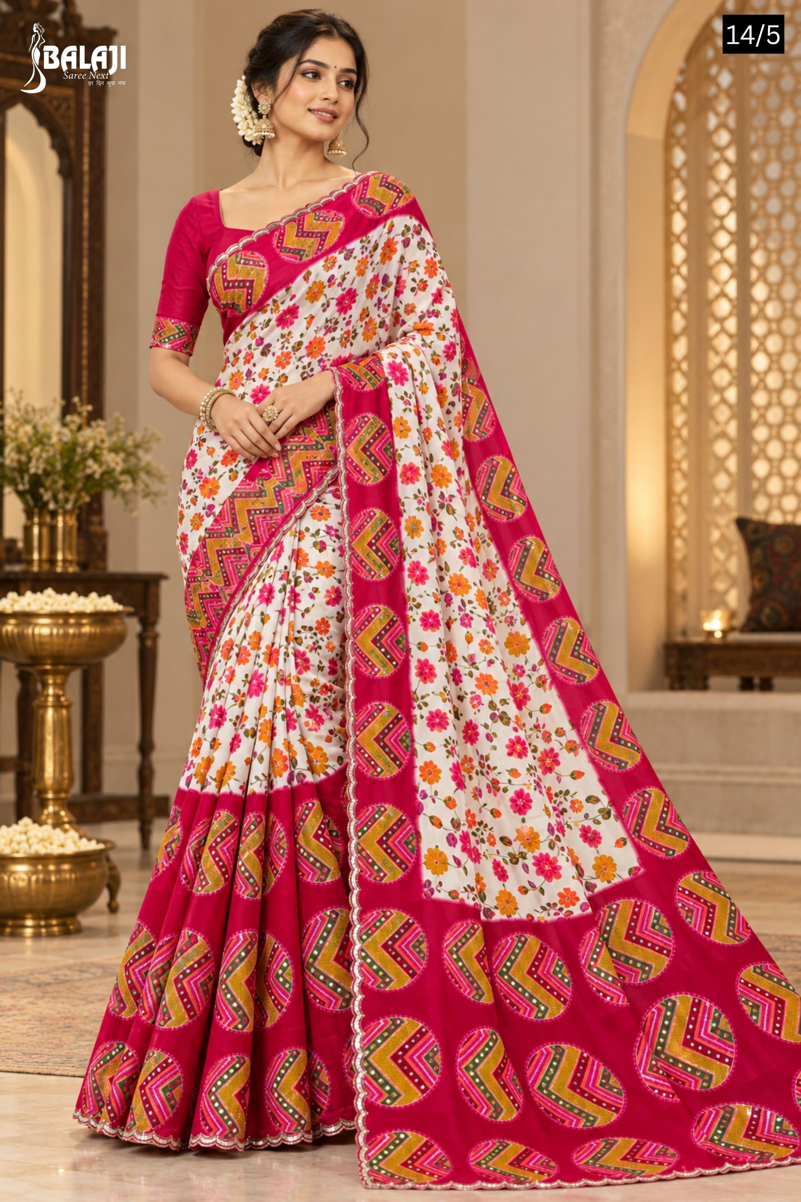 1 PIECE SAREE WITH BLOUSE [FABRIC]